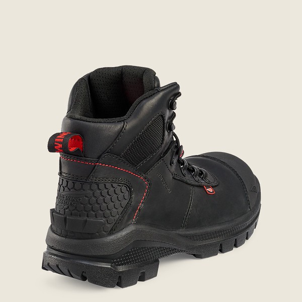 Red Wing Mens Safety Boots - Crv™ - 6-inch Waterproof Toe - Black - KRQ430928